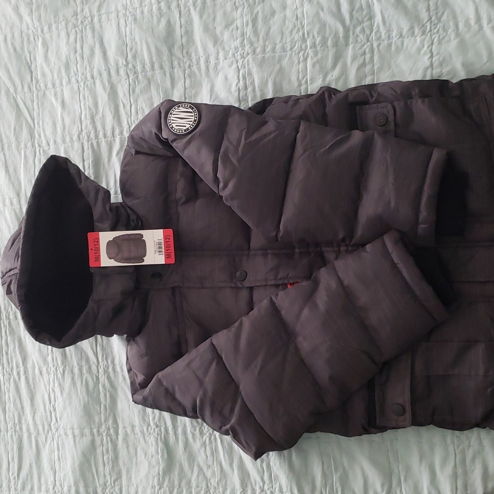 Fleece lined winter puffer jacket